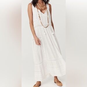 Spell Elegant White Sleeveless Maxi Dress size X-Large new with tags